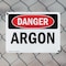 Signmission Argon Danger Sign, Plastic, 14in W x 10in L, 2PK OS-2PACK-DS-P-1014-L-1032 - alternate 2
